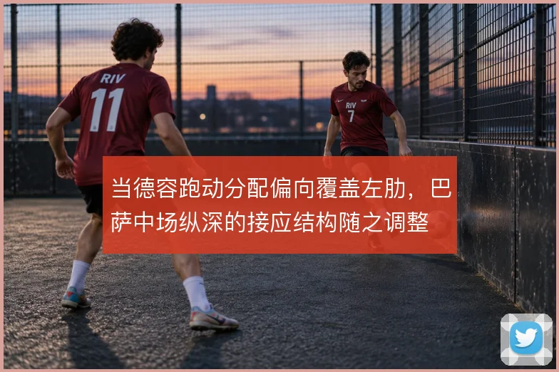 当德容跑动分配偏向覆盖左肋，巴萨中场纵深的接应结构随之调整